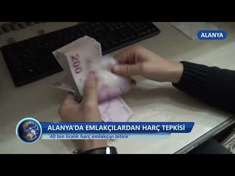 ALANYA’DA EMLAKÇILARDAN HARÇ TEPKİSİ